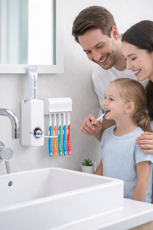 ORGANIZADOR  PASTA DENTAL PORTA CEPILLO