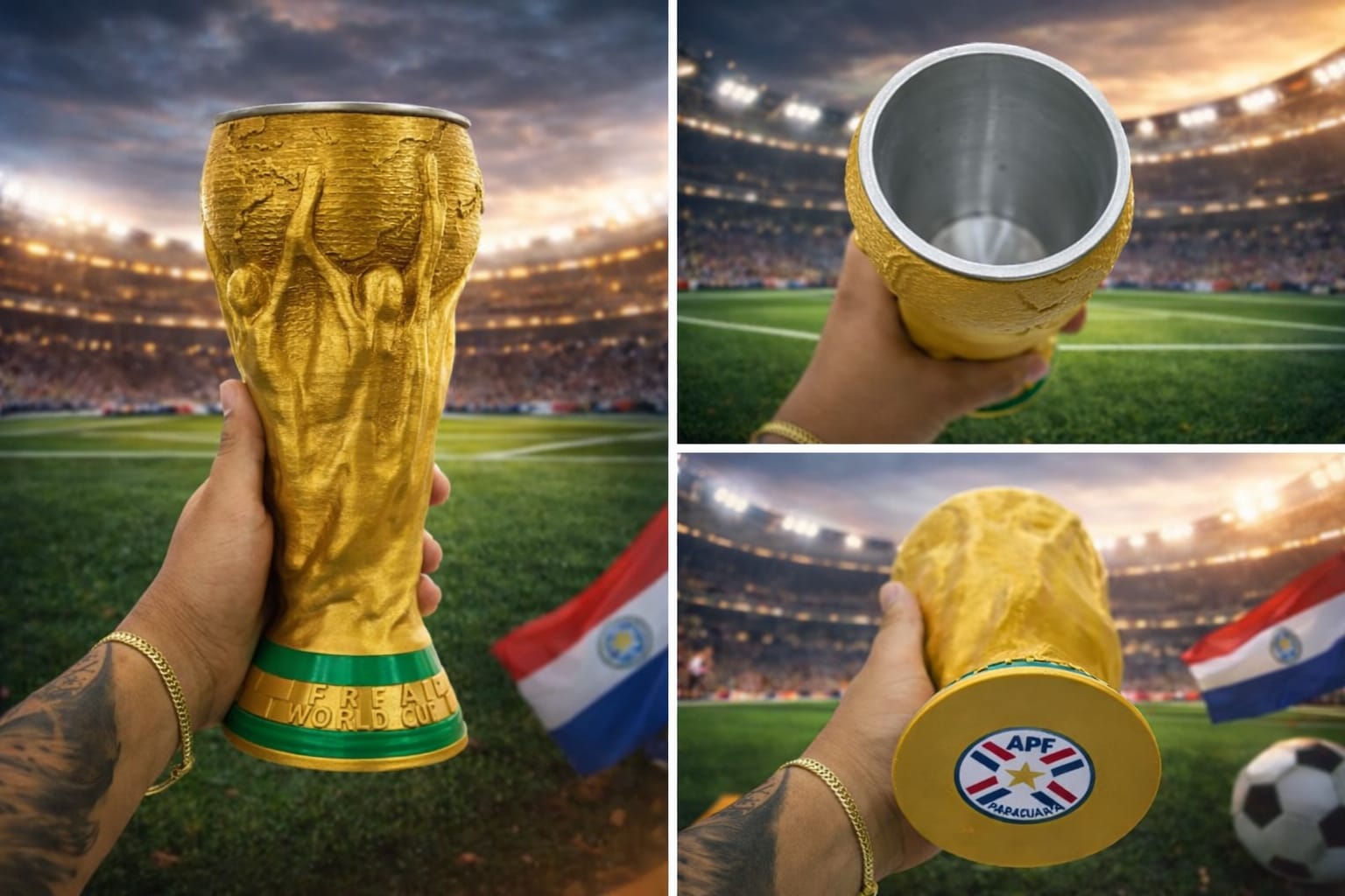 🏆 Vaso Mundial 3D 1 litro– Edición Especial